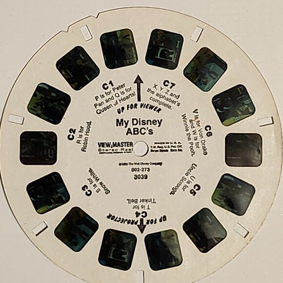 VINTAGE Disney View Master Reels Lot of 3 My Disney ABC's - Picture 5 of 6